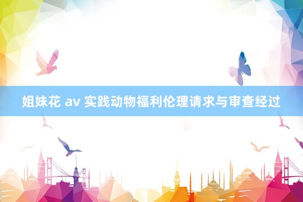 姐妹花 av 实践动物福利伦理请求与审查经过
